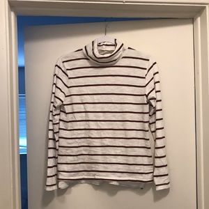 Madewell striped turtle neck